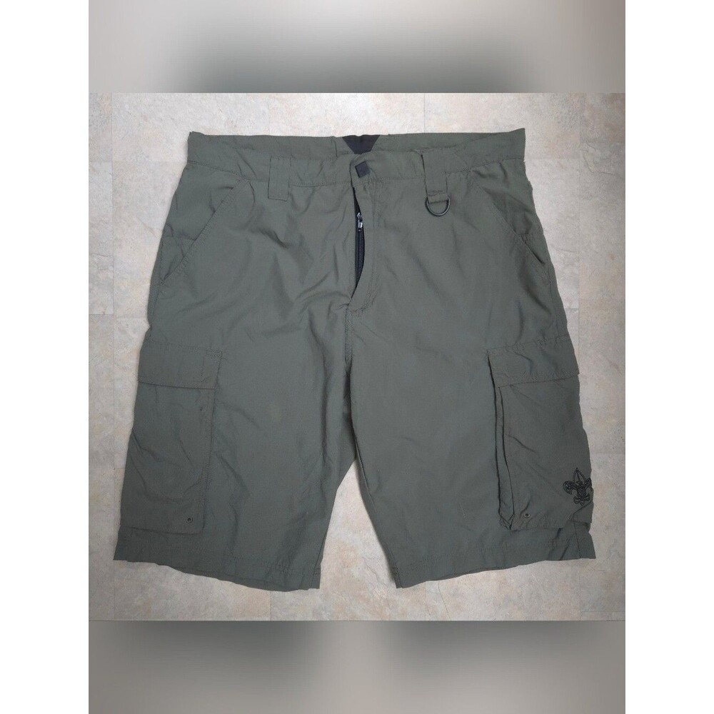 Men's Centennial Uniform Boy Scouts Of America Green Cargo Shorts Size M